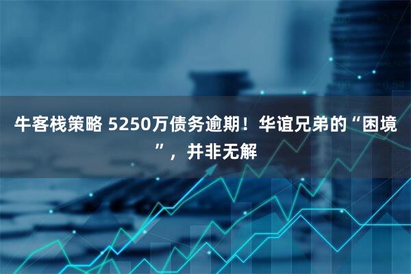 牛客栈策略 5250万债务逾期！华谊兄弟的“困境”，并非无解